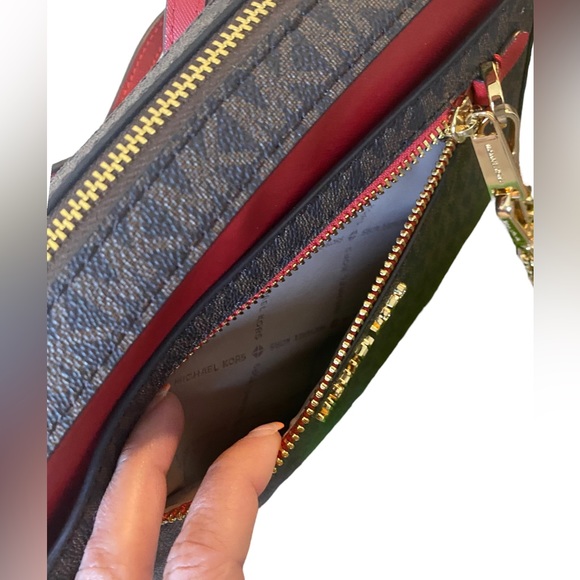 NWT Michael Kors Jet Set Large East West Zip Chain Crossbody - Picture 6 of 10